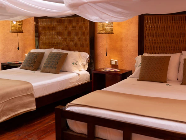 The Refugio Amazonas Lodge room options